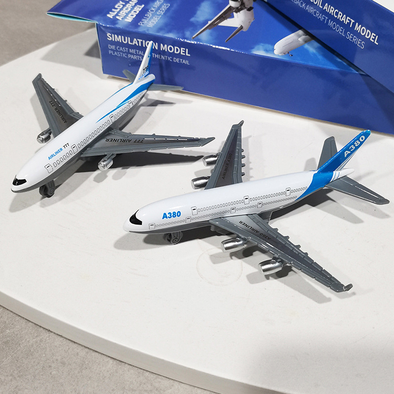 Kids Toys Unique - Simulation Alloy Pull Back Airplane Toy