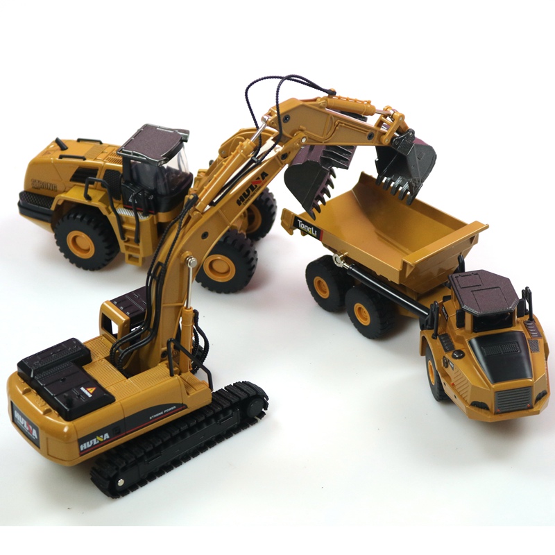 Kids Toys Unique - HUINA 1:50 Dump Truck Excavator Wheel