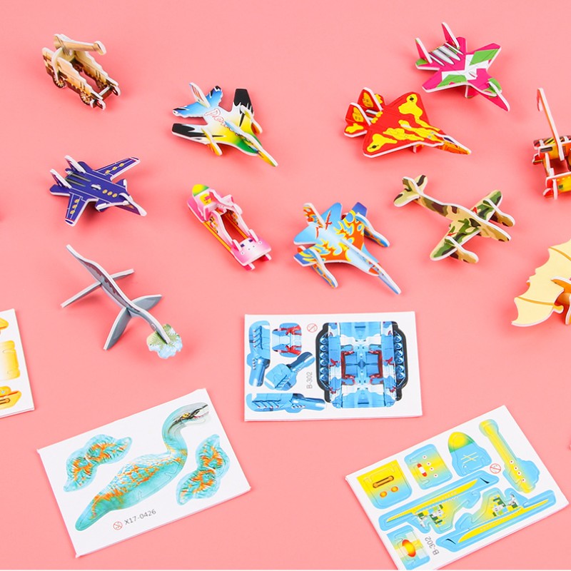 10pcs Creative Cute Paper Plan - Kids Toys Dinosaur ulasan dan harga