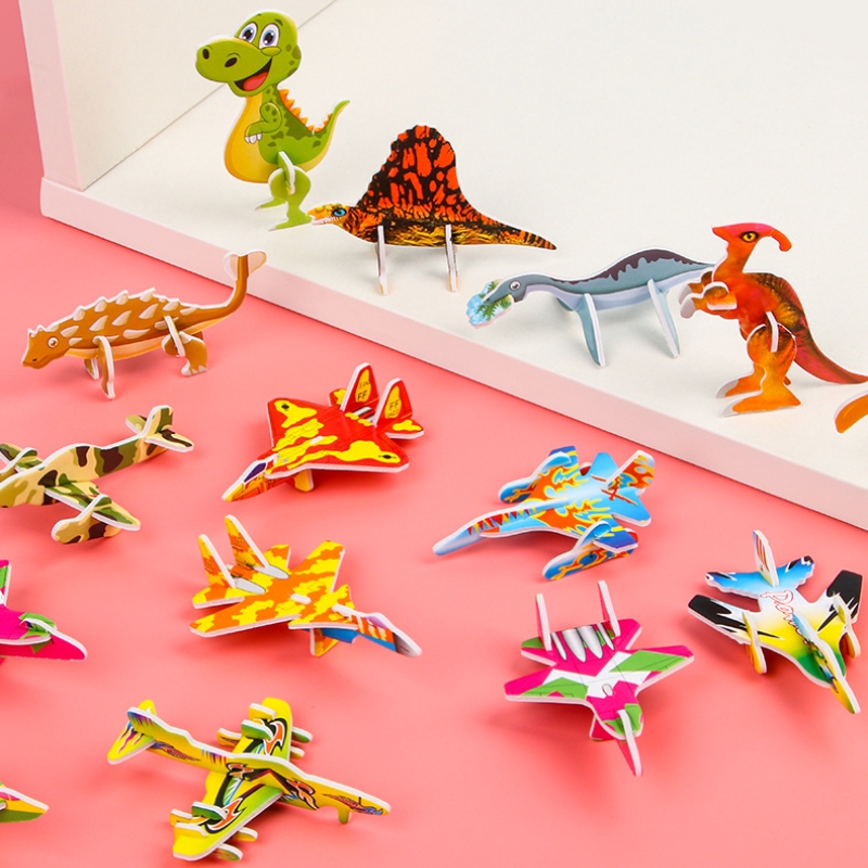 10pcs Creative Cute Paper Plan - Kids Toys Dinosaur ulasan dan harga