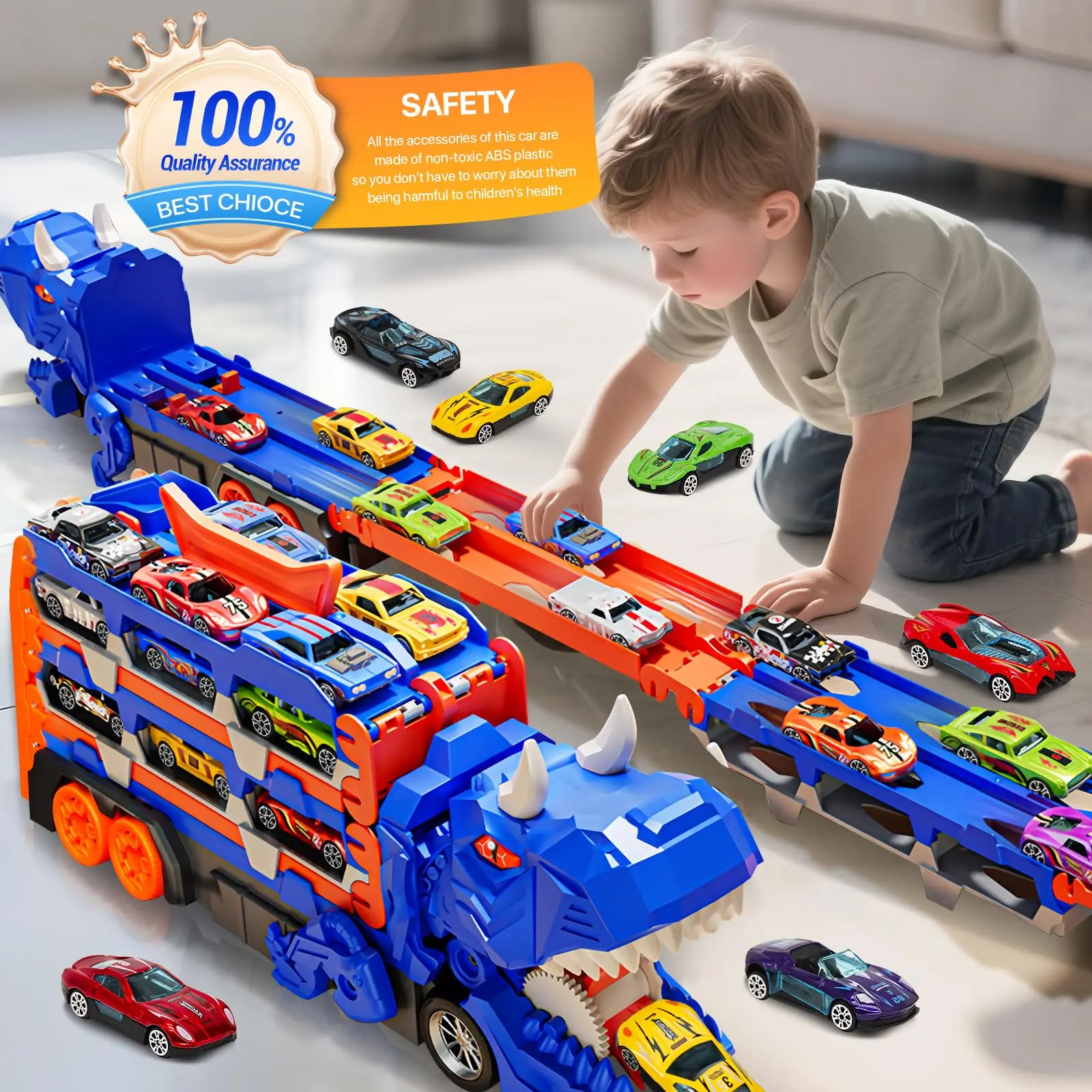 Dinosaur Transport Truck Toy R - Kids Toys Unique ulasan dan harga