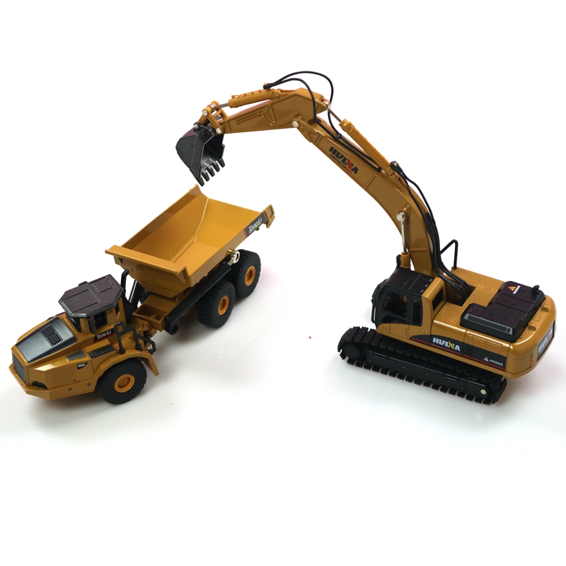 HUINA 1:50 Dump Truck Excavato - Kids Toys Unique ulasan dan harga