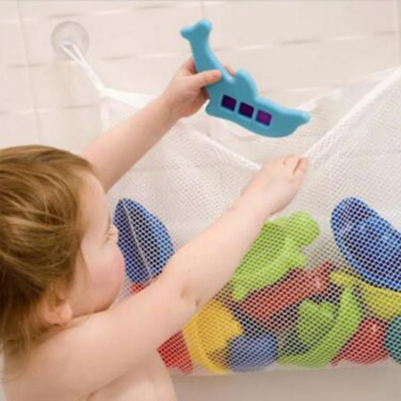 Baby Bathroom Mesh Bath Bag Ki - Kids Toys Basket ulasan dan harga