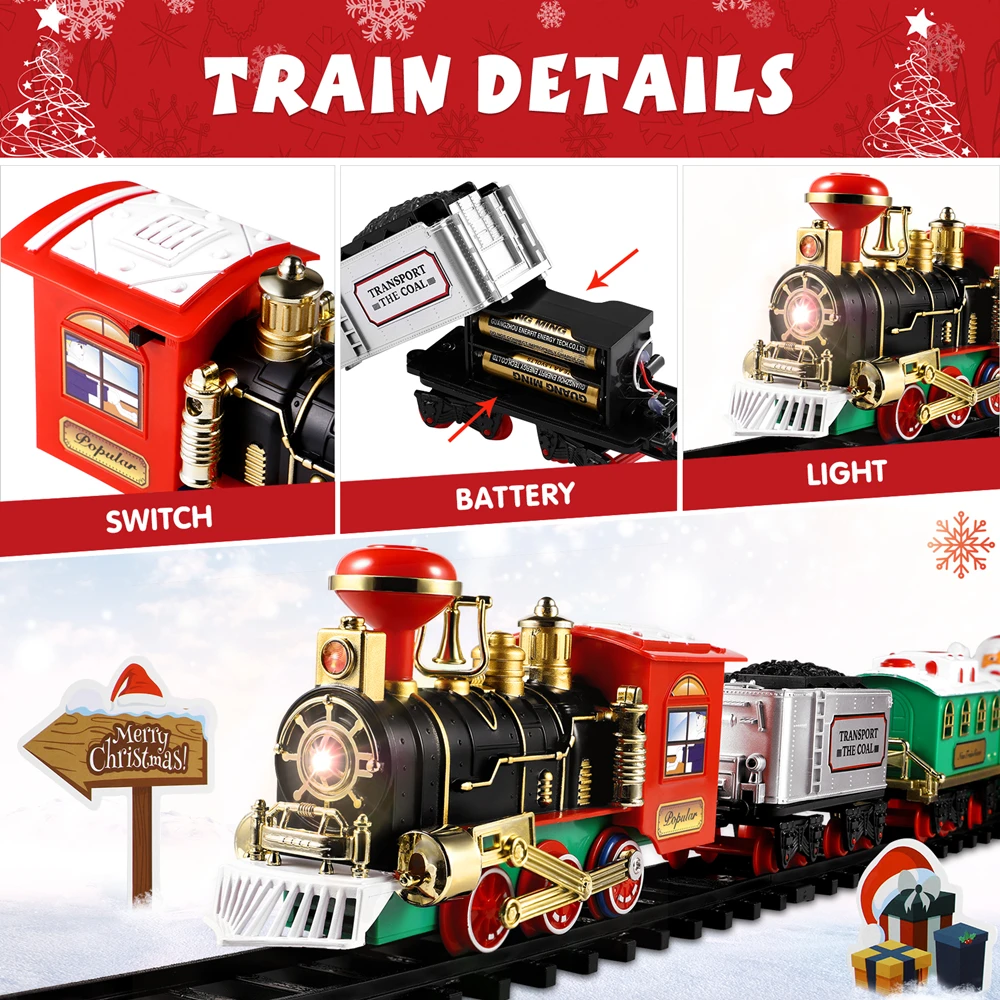 Christmas Train Set Festive Mi - Kids Toys Electric ulasan dan harga