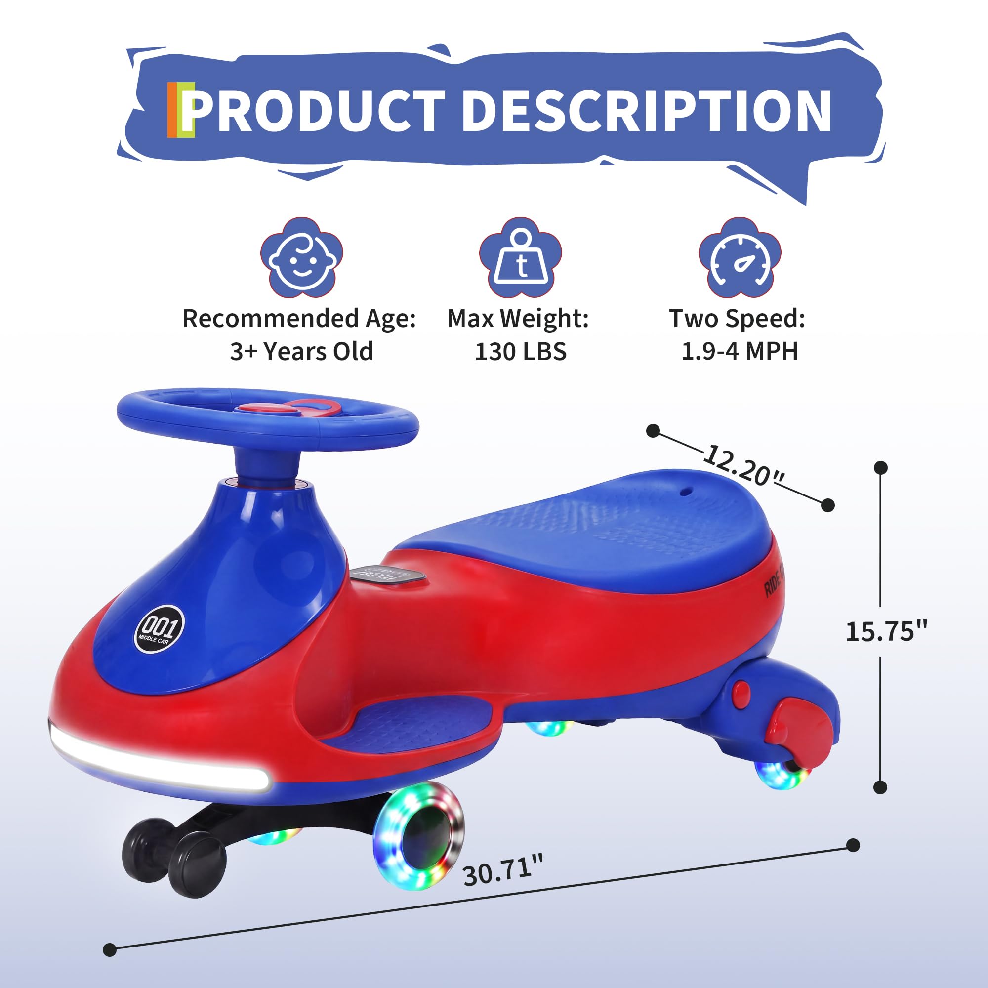 12V Electric Wiggle Car Kids W - Kids Toys Electric ulasan dan harga