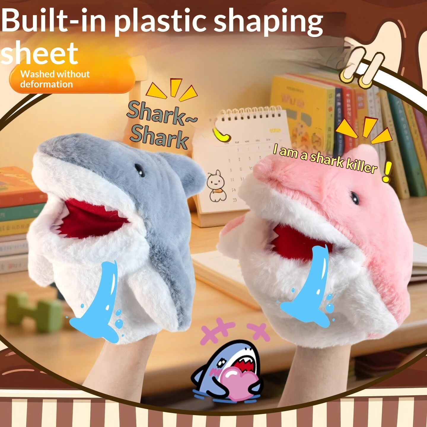 Shark Hand Puppet Plush Shark  - Kids Toys Young ulasan dan harga