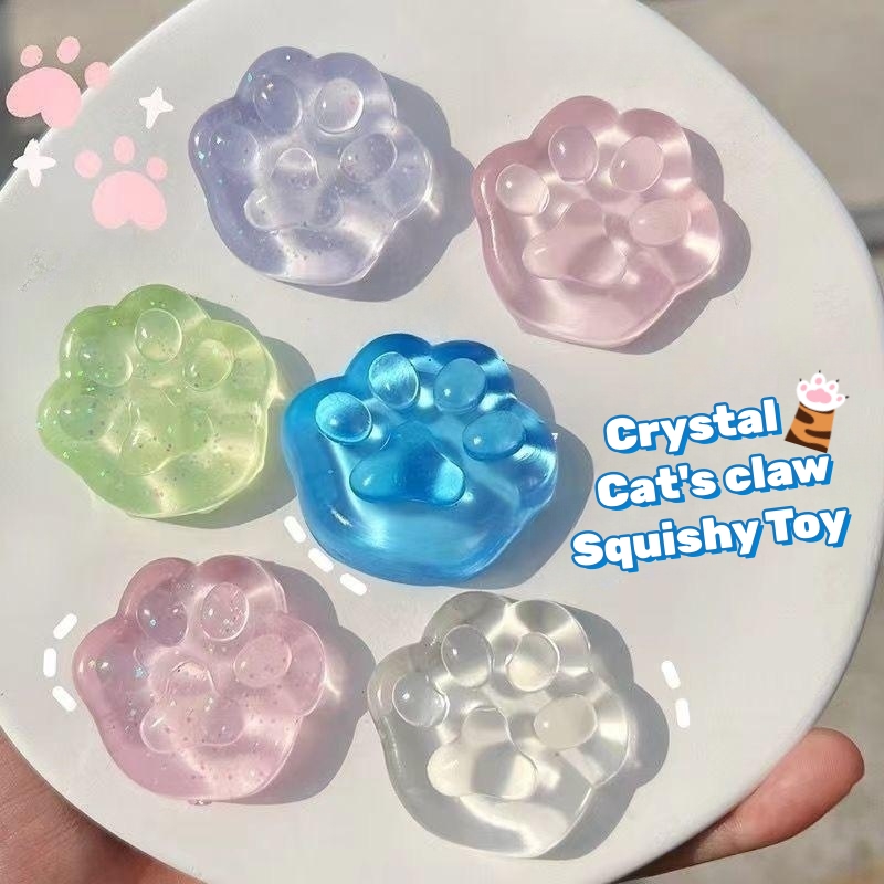 3PCS Kawaii Cat Paw Sticky Squ - Kids Toys Unique ulasan dan harga