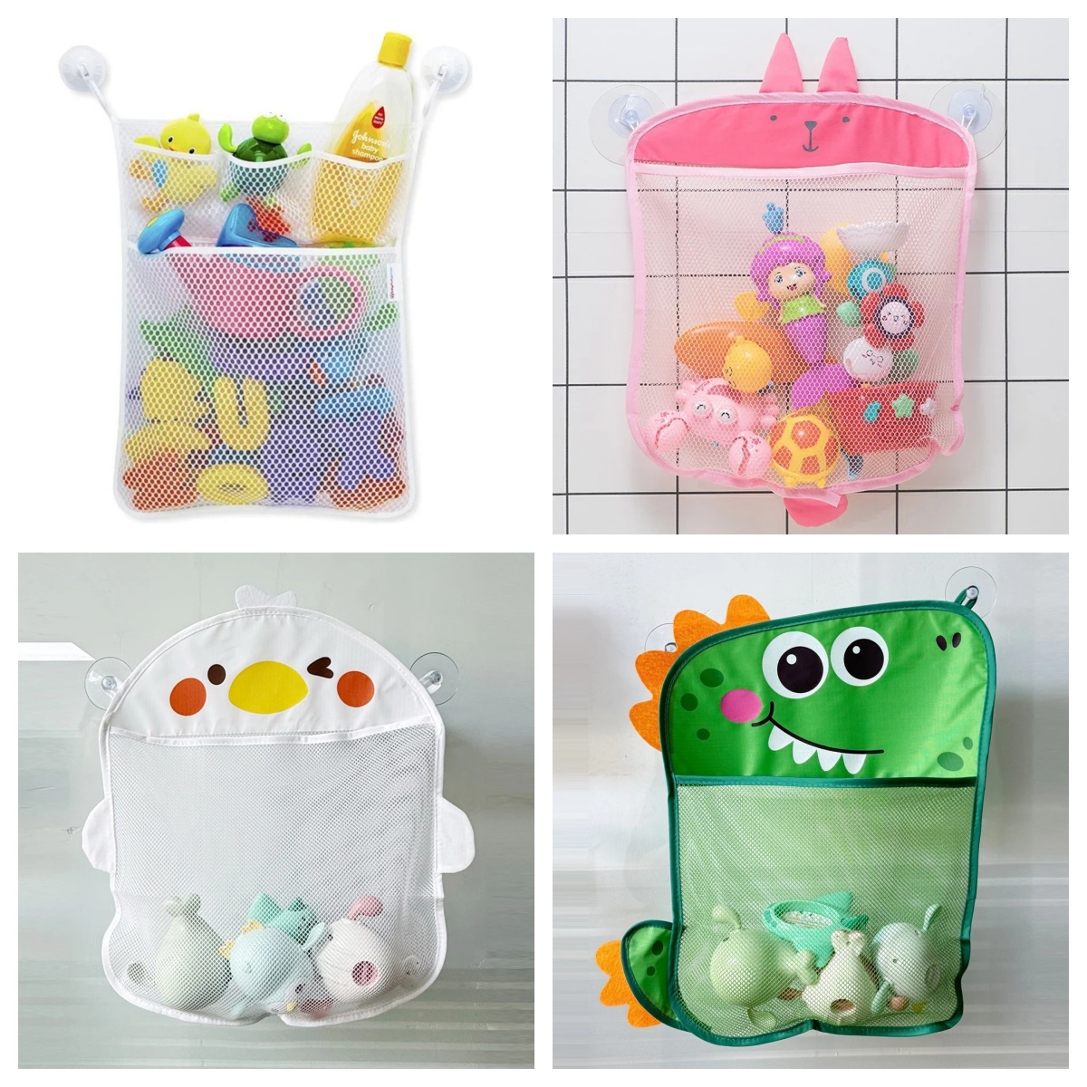 Baby Bathroom Mesh Bag Cartoon - Kids Toys Basket ulasan dan harga